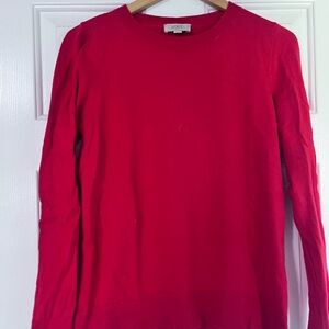 LOFT Vibrant Red Knit Top